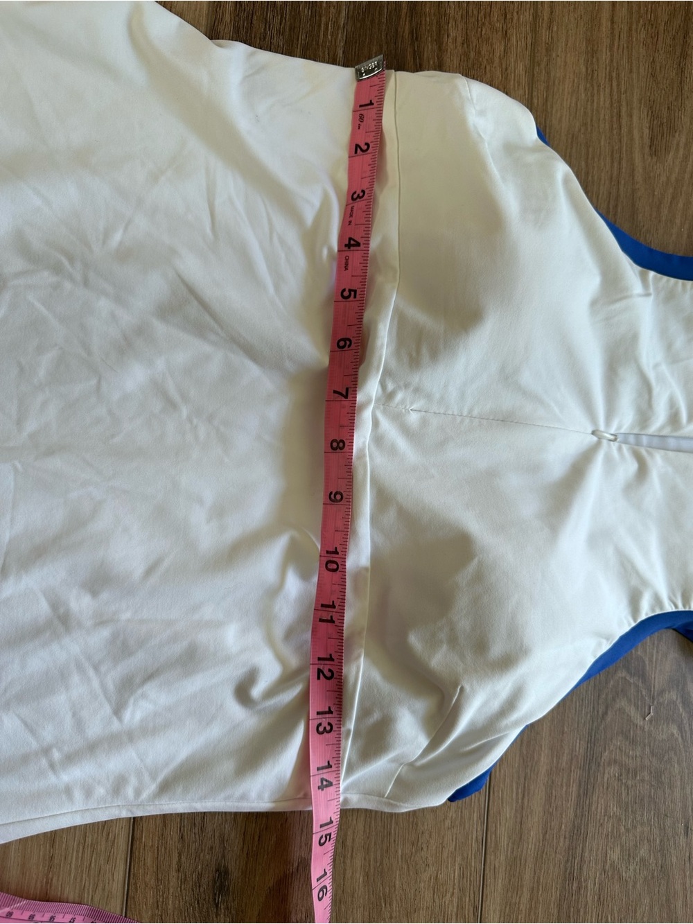 MICHI White Tennis Dress with Blue Trim - Picture 9 of 11